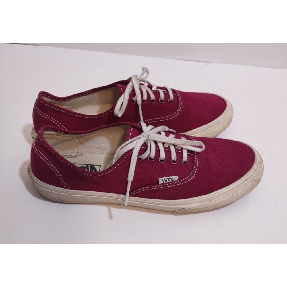 Vans TB4R Skate Shoes Low Top Maroon US Men's 7.5 Women's 9 Distressed